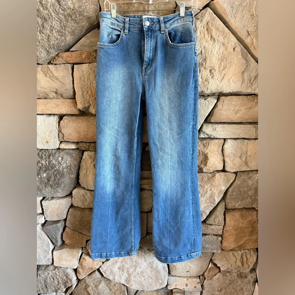 New🌟 Free People-Somewhere Over The Rainbow Jeans - Picture 6 of 8